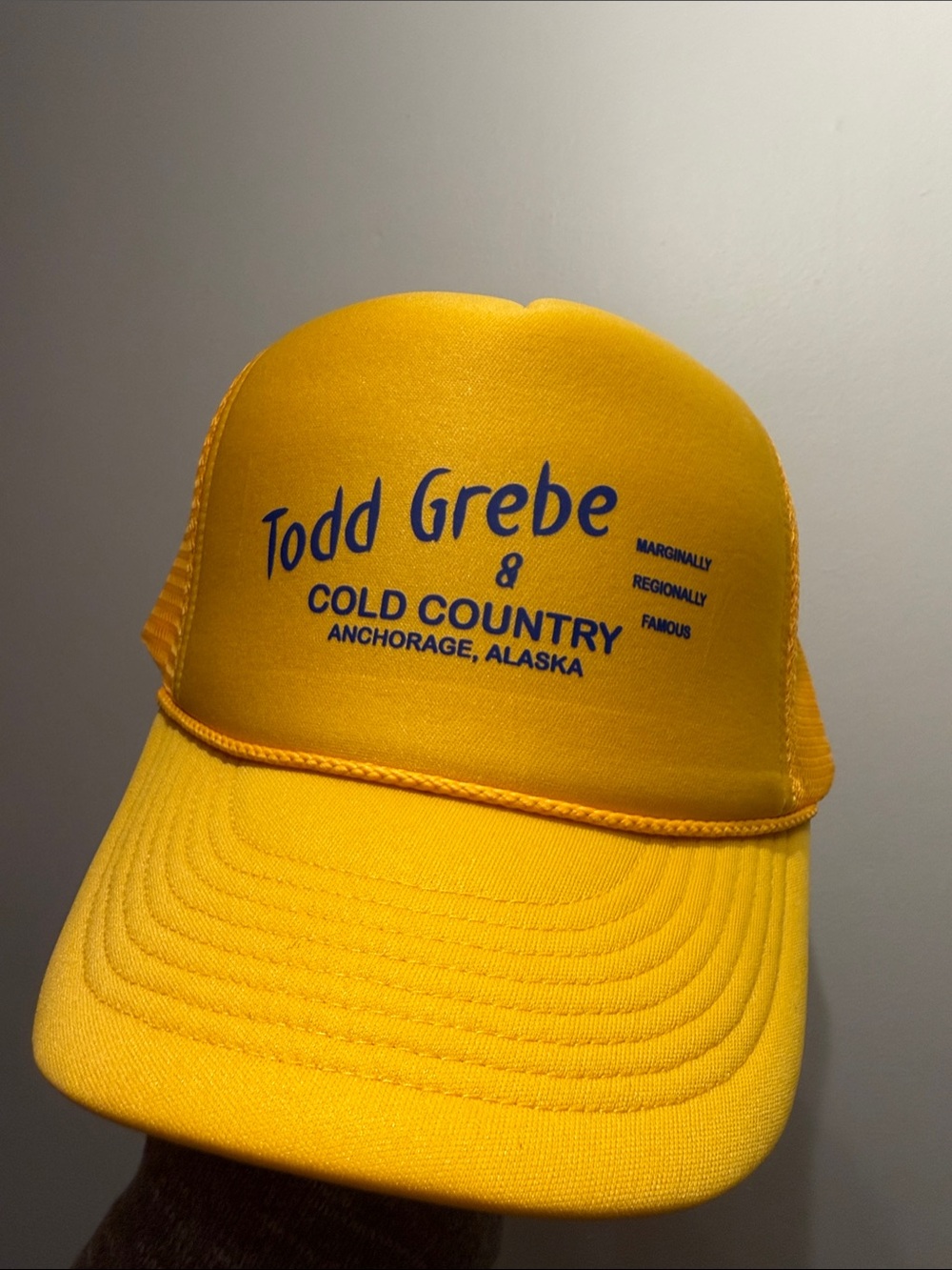 Todd Grebe & Cold Country Anchorage Alaska Snapback Trucker Hat